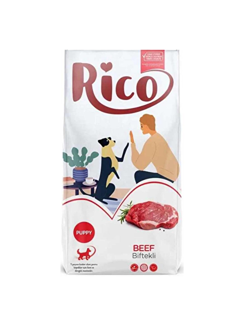 Rico Biftekli Yavru Köpek Maması 15 kg
