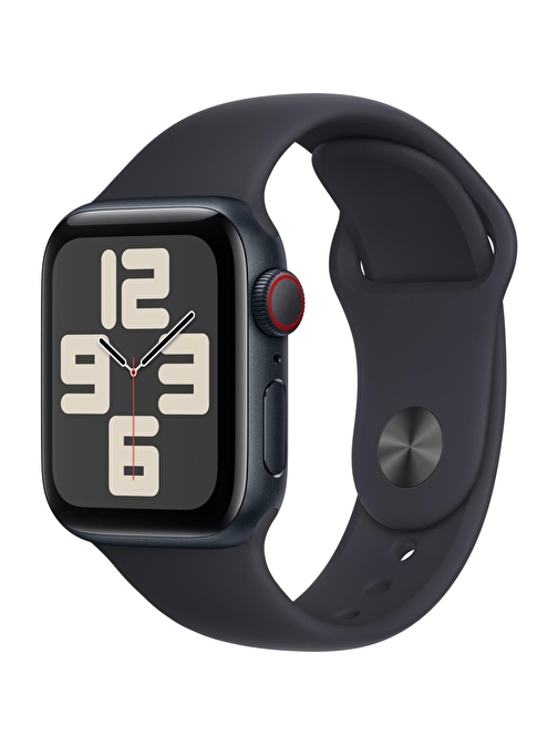 Apple Watch SE 2.Nesil (2023) GPS + Cellular 40mm Midnight Aluminium Case with Midnight Sport Band - M/L