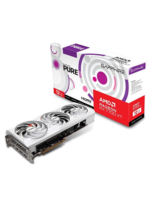 Sapphire Radeon RX7700XT Pure 12GB GDDR6 192Bit HDMI/DP Ekran Kartı