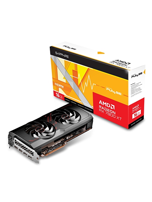 Sapphire Radeon RX7800XT Pulse 16GB GDDR6 256Bit HDMI/DP Ekran Kartı