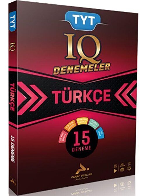 TYT IQ Türkçe Video Çözümlü 15 Deneme Paraf Yayınları