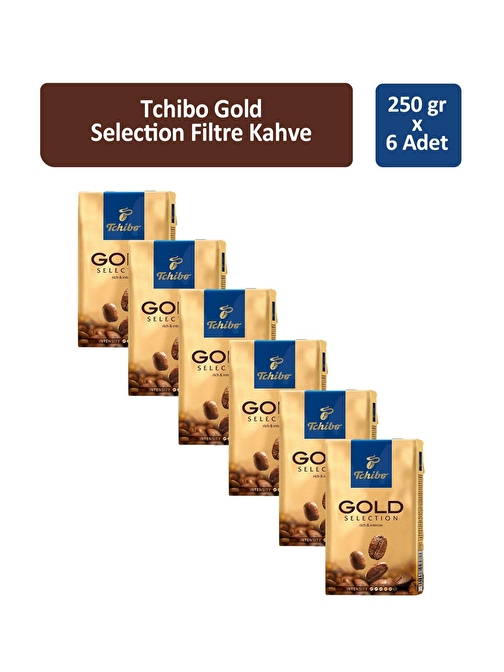 Tchibo Gold Selection Filtre Kahve 250 gr x 6 Adet