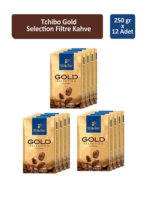 Tchibo Gold Selection Filtre Kahve 250 gr x 12 Adet