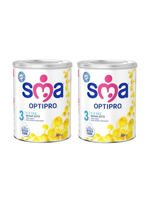 Sma Optipro 3 Probiyotik 800g 1-3 Yaş Bebek Devam Sütü x2 Adet