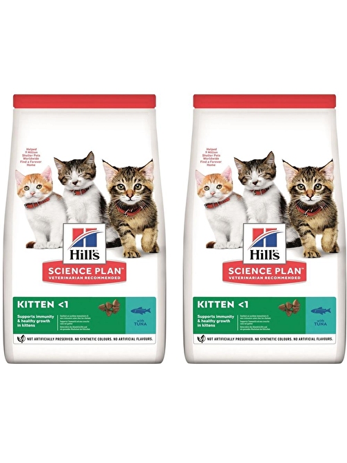 Hills Kitten Ton Balıklı Yavru Kedi Maması 1,5 Kg 2 Adet