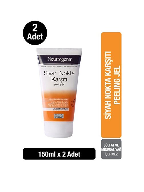 Neutrogena Visibly Clear Siyah Nokta Karşıtı Peeling Jel 150 ml x2