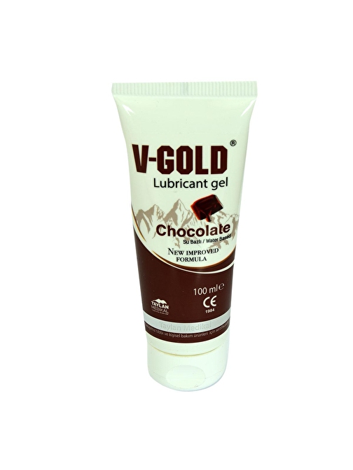 V-Gold Kayganlaştırıcı Jel Çikolatalı Su Bazlı 100 ML Chocolate Lubricant Gel