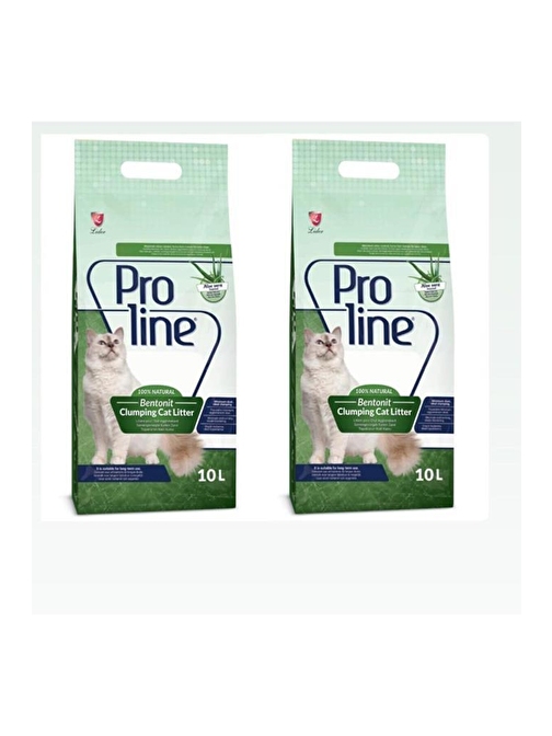 ProLine Aloe Veralı Topaklanan Kedi Kumu 10 LT 2 adet