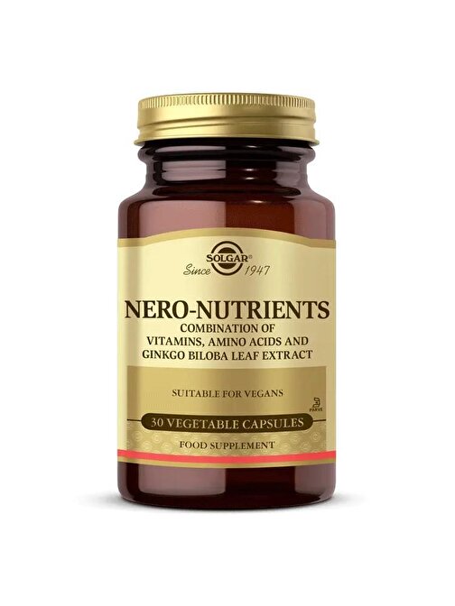 Solgar Nero Nutrients 30 Kapsül