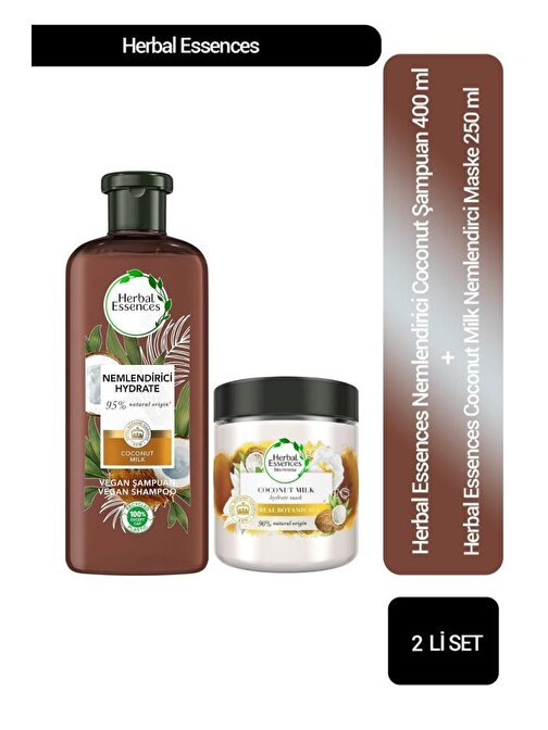 Herbal Essences Coconut Milk Nemlendirici Saç Bakım Seti