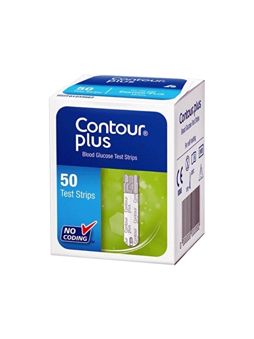 Contour Plus 50'li 1 Paket Şeker Ölçüm Stribi