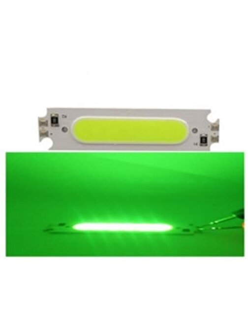 COB LED Çip Yeşil 12V 2W 6015 PCB Bord DIY Işık Kaynağı 
