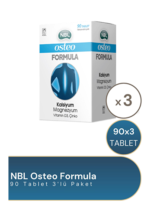 NBL Osteo Formula 90 Tablet 3'lü Paket