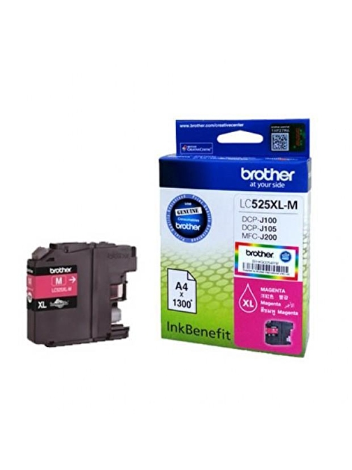 Brother LC535XLM Magenta Kırmızı 1.300 Sayfa Kartuş DCP-J105 MFC-J200