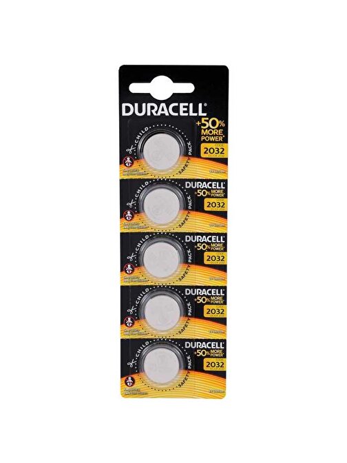 Duracell CR2032 Lıthıum 3V Pil 5'li