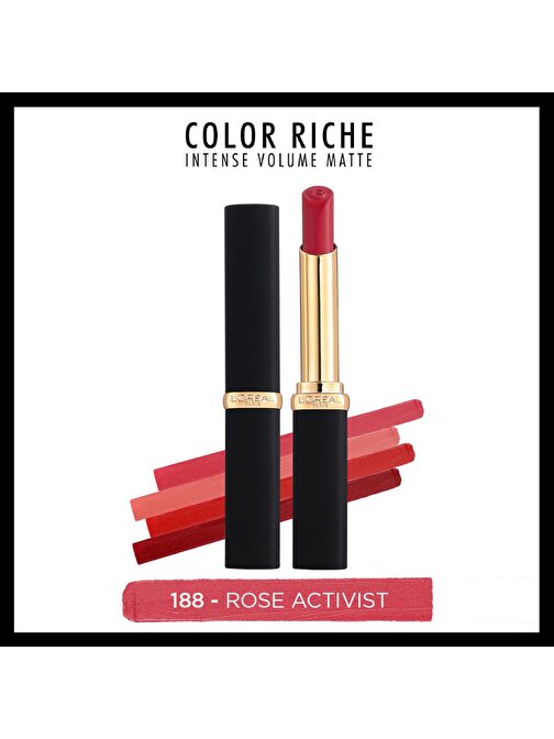 L'Oréal Paris Color Riche Intense Volume Matte Ruj - 188 Rose Activist