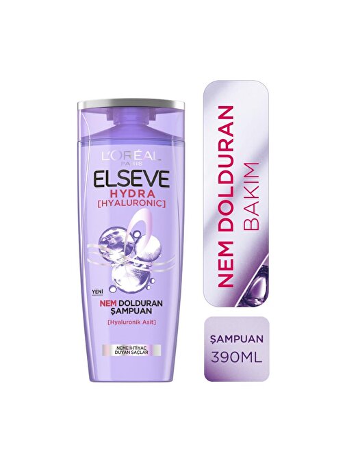 L'Oréal Paris Elseve Hydra [Hyaluronic] Nem Dolduran Şampuan 390ml