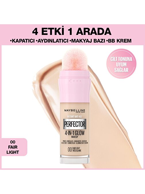Instant Perfector Glow 4 Etki 1 Arada Fondöten- 00 Fair Light