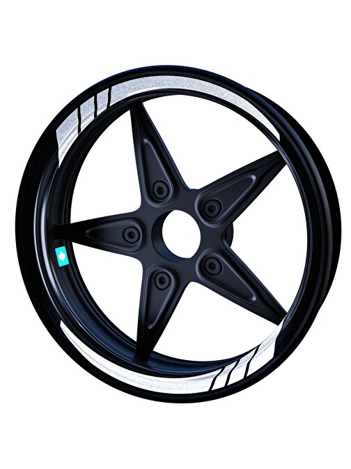 Moto GP İç Jant Şeridi Sticker Reflektif, Floresan, Özel Renkler Çınar Extreme 