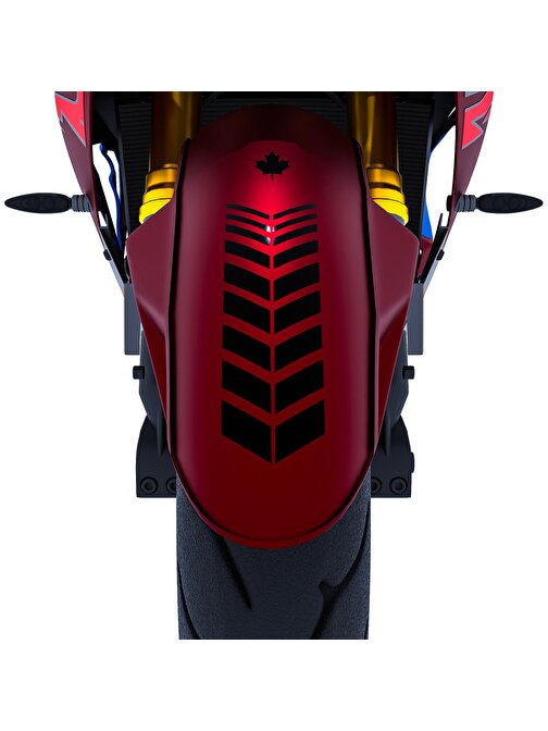 2 Adet Sport Motosiklet Çamurluk Jet Siyah Kask Sticker Çınar Extreme 