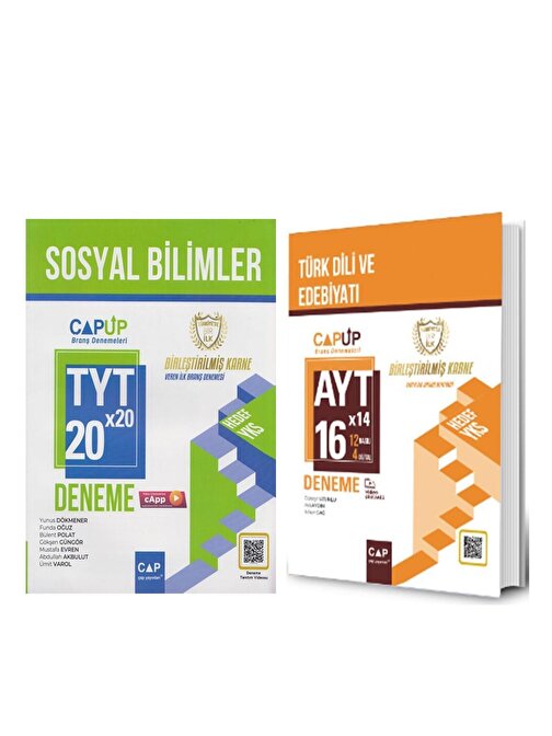 Çap Yayınları TYT AYT Sosyal Bilimler Deneme Seti 2 Kitap