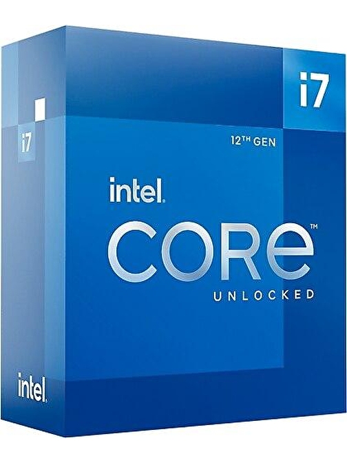 Intel Alder Lake Core i7 12700K 3.6Ghz 1700P 25Mb Box (Fansız) (125W) 12.Nesil Kutulu Box İşlemci