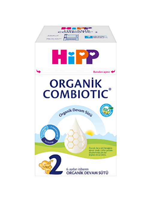 Hipp 2 Organik Devam Sütü Combiotic 600 gr