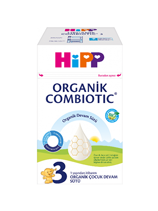 Hipp 3 Combiotic Organik Devam Sütü 600 gr