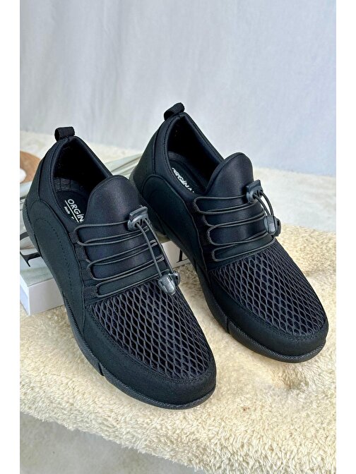 Muggo Depp Garantili Günlük Erkek Slip-on Nefes Alabilen Bağcıksız Esnek Sneaker Spor Ayakkabı