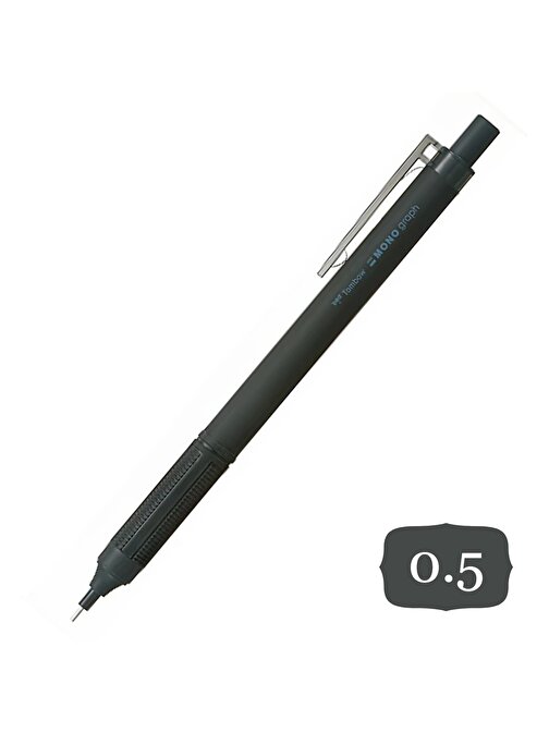 Tombow Mono Graph Lite Mekanik Versatil Uçlu Kalem 0.5 Siyah Blisterli (DPA-122B)