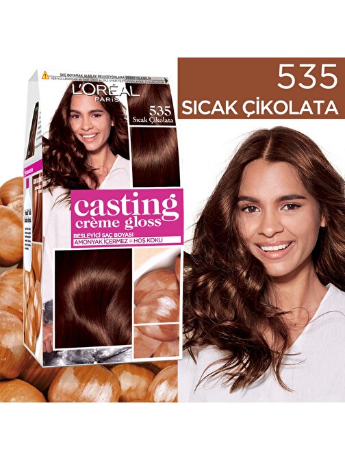L'Oréal Paris Casting Crème Gloss Saç Boyası - 535 Sıcak Çikolata