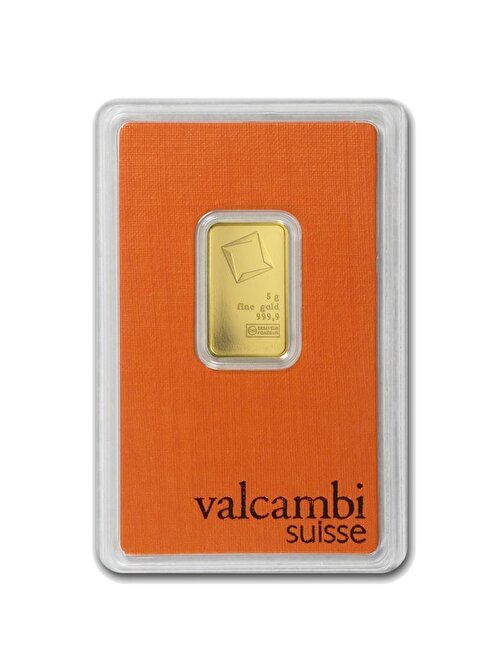 Valcambi 5 Gram Orange Bar Altın (999.9) 24 Ayar Külçe Altın