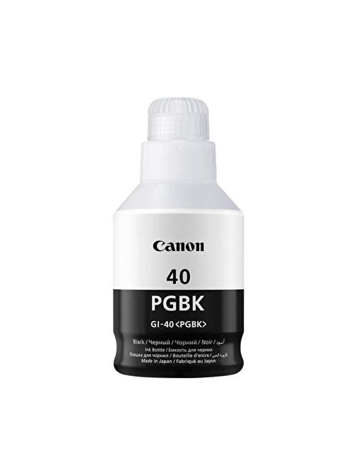Canon GI-40BK Black Siyah Şişe Mürekkep G6040-G5040