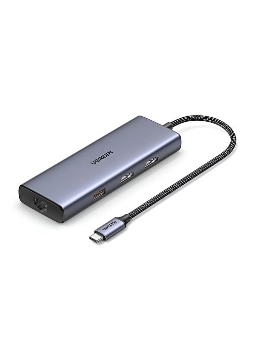 Ugreen Type-C to HDMI USB 3.0 RJ45 USB-C 60W TF ve SD Dönüştürücü HUB