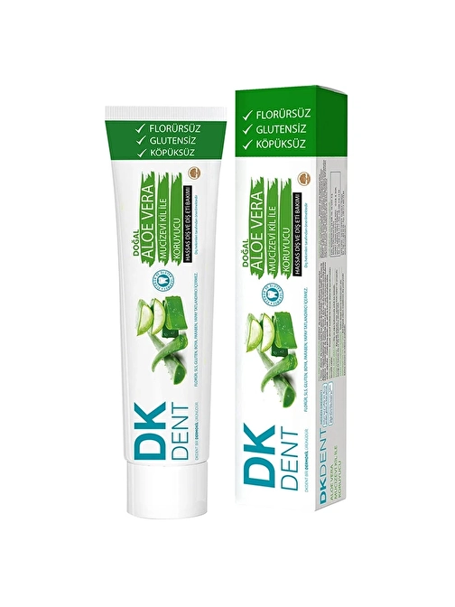 Dermokil Dk Dent  Aloe Vera Florürsüz Doğal Diş Macunu 75 ml