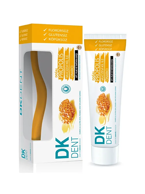 Dermokil Dk Dent Propolis Florürsüz Diş Macunu 75 ml Diş Fırçası Hediyeli