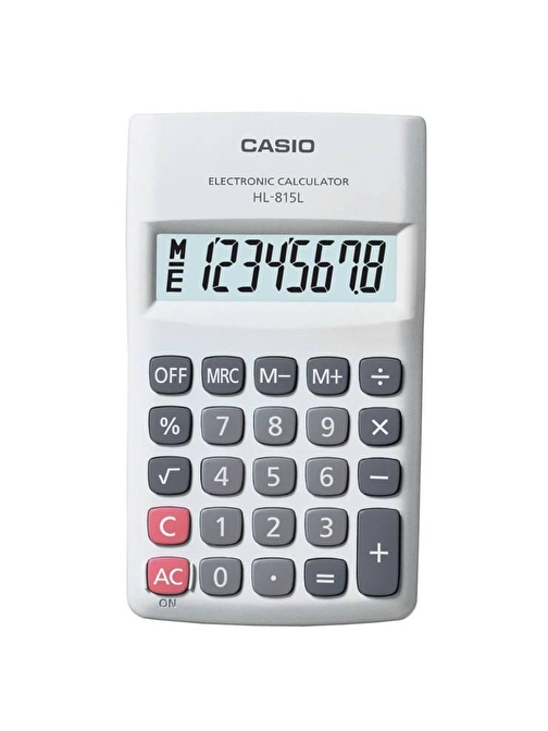 Casio HL-815L-WE 8 Hane Beyaz Hesap Makinesi