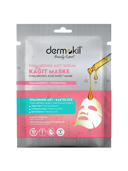 Dermokil Hyaluronik Asit Serum Kağıt Maske 23 gr