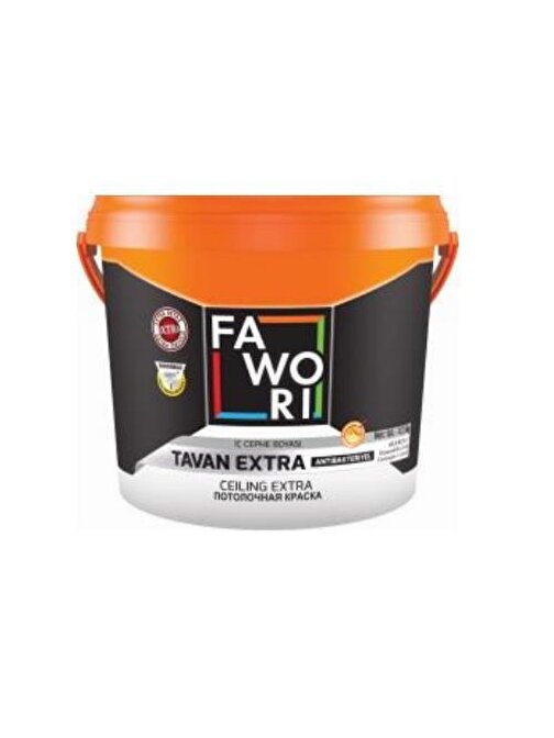 Fawori Extra Tavan Boyası Antibakteriyel 17.5 Kg Beyaz
