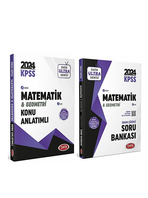 Data Yayınları 2024 KPSS Matematik Konu ve Soru Seti 2 Kitap