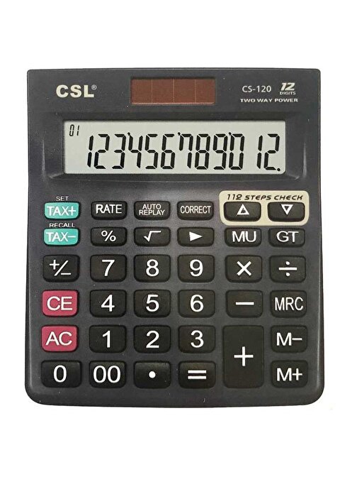 CSL CS-120 12 Hane Masa Tipi İşlem Kontrollü Hesap Makinesi