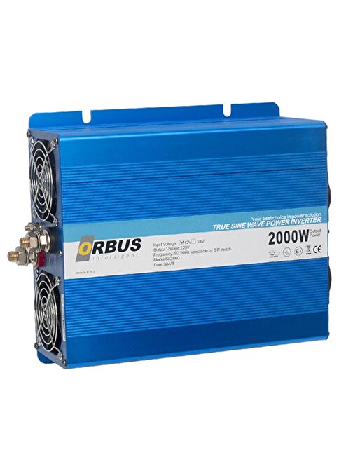 ORBUS 12 VOLT - 2000 WATT INTELLIGENT TAM SINUS INVERTER