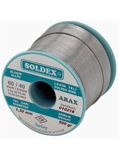 SOLDEX 1.3MM 500 GRAM ARAXLI LEHİM