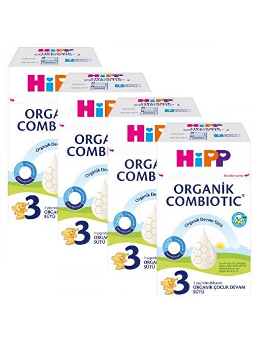 Hipp 3 Combiotic Organik Devam Sütü 600 gr x 4 Adet