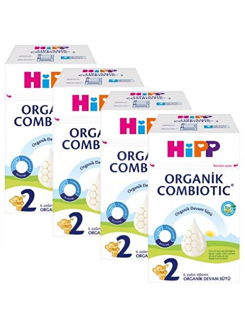 Hipp 2 Organik Bebek Sütü Combiotic 600 gr x 4 Adet