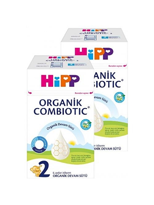 Hipp 2 Organik Bebek Sütü Combiotic 600 gr x 2 Adet