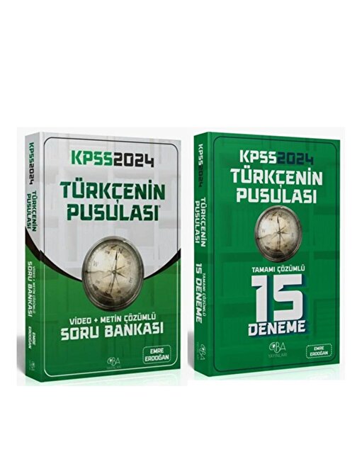 CBA 2024 KPSS Türkçe nin Pusulası Soru Bankası ve Deneme Seti 2 Kitap