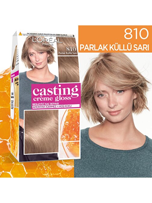 L'Oréal Paris Casting Crème Gloss Saç Boyası - 810 Parlak Küllü Sarı