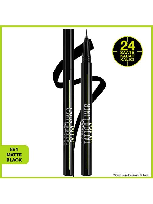 Maybelline New York Tattoo Liner Ink Pen - Matte Black