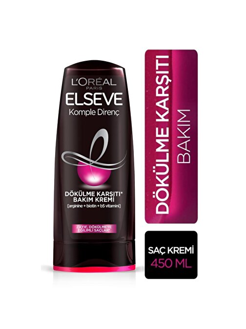 L'Oréal Paris Elseve Komple Direnç Dökülme Karşıtı Bakım Kremi 450 ml